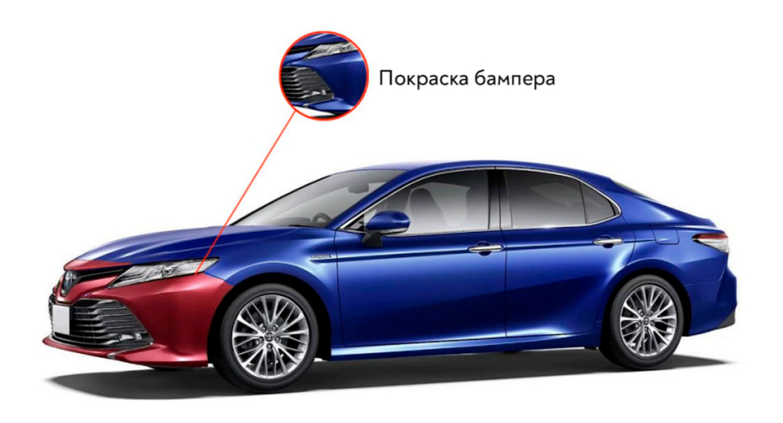 Покраска бампера