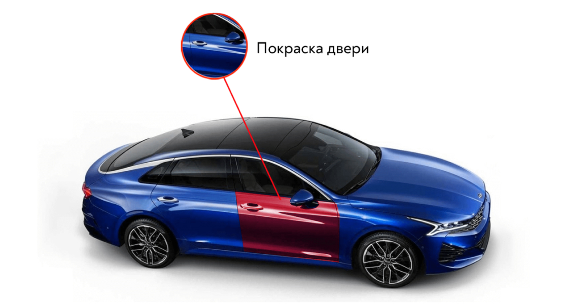 Покраска двери