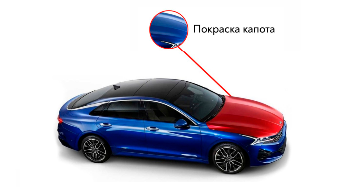 Покраска капота