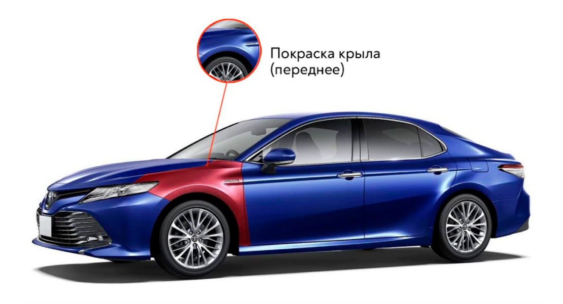 Покраска крыла