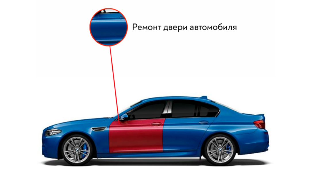 Ремонт двери автомобиля